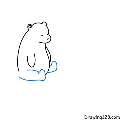 kolay kutup ayısı çizimi adım adım